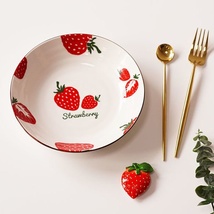 网红盘子4/6个装创意家用日式陶瓷7/8英寸菜盘水果盘碟子餐具