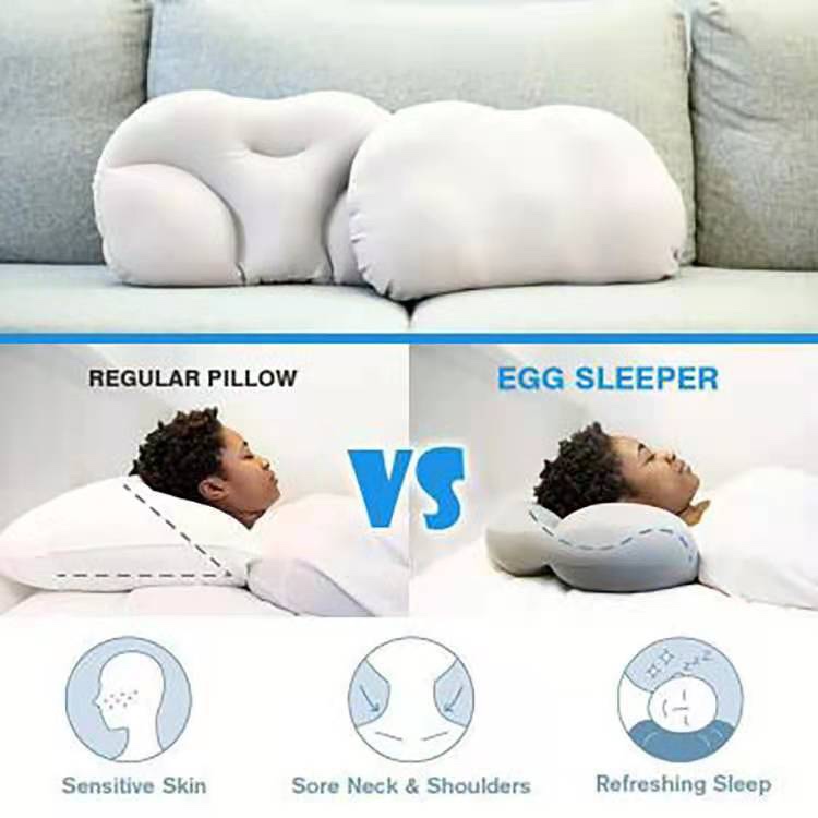 新品egg sleeper 记忆海绵多功能辅助护颈枕头全方位睡眠枕跨境
箱规：75*63*68细节图