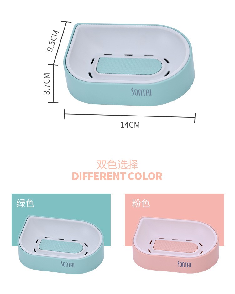 肥皂盒双层沥水肥皂香皂盒简单欧式肥皂架详情4