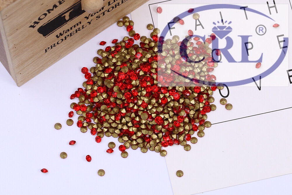 Home - made rhinestone AA point bottom color diamond red SS33 (2 Luo) manufacturers direct accessories details Picture