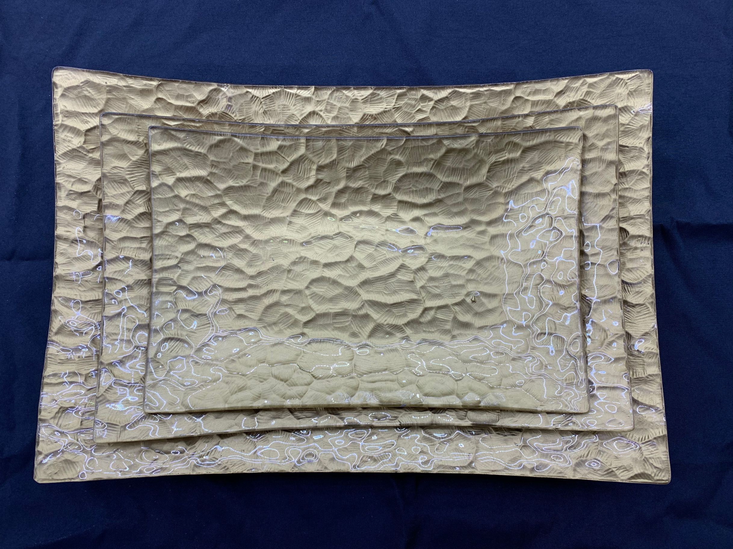 GLASS PLATE 3PCS/SET  CARE PLATE Specification drawing