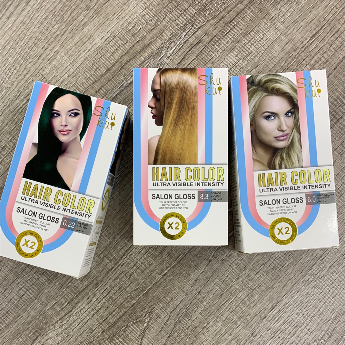 出口染发剂白底实物图