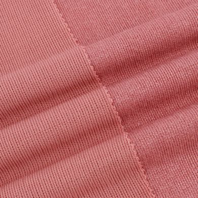 Weft ribbed fabric double-sided cotton-polyester dyed T-shirt casual wear knitted fabric modern dress pants fabric details Picture
