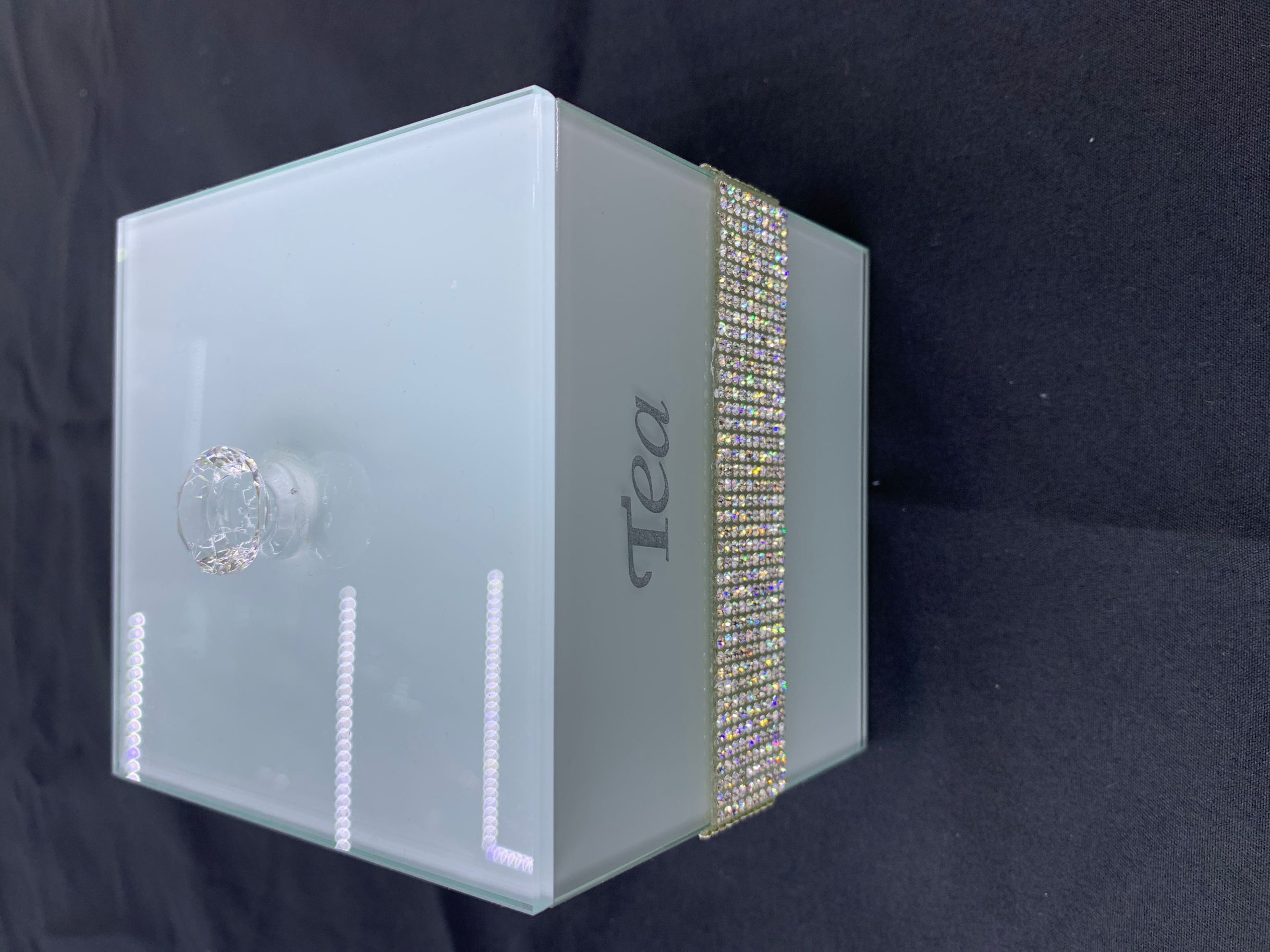 glass tea box .care box