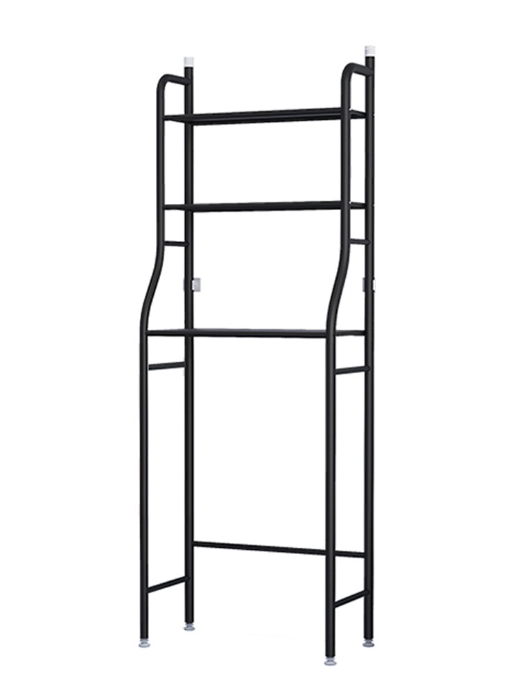 新款卫生间浴室厕所置物架落地洗手间免打孔洗衣机架马桶置物架详情图2