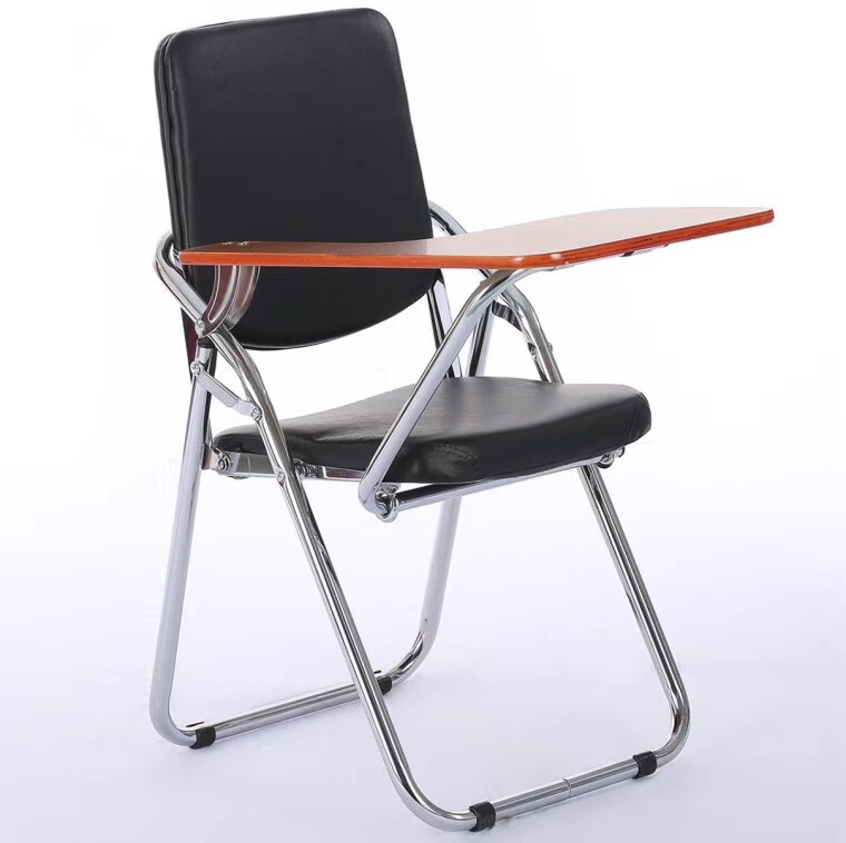 记者椅，办公椅，折叠椅子，带写字板椅子详情图2