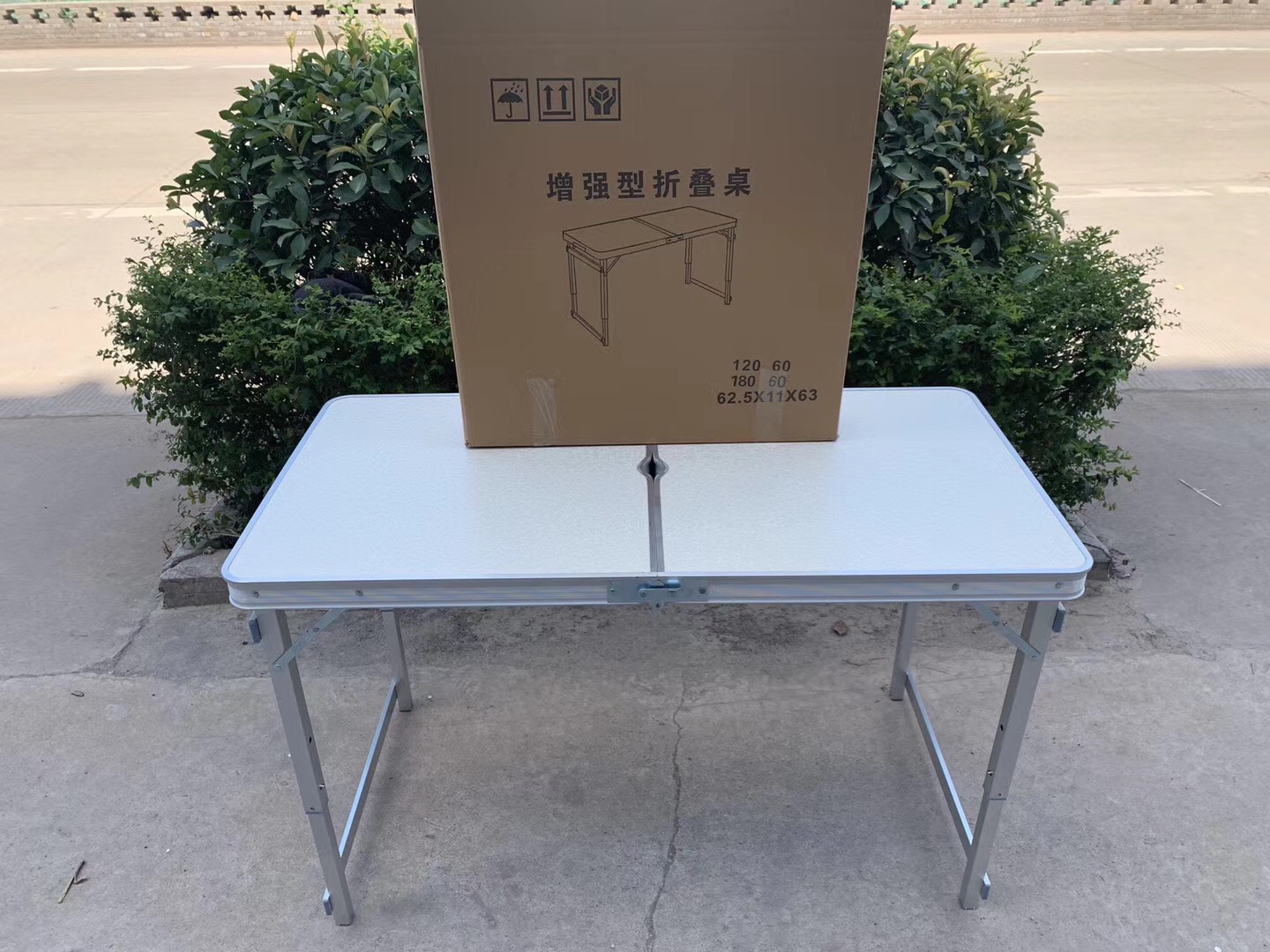 户外折叠桌子，铝合金桌子，长折叠桌详情图7