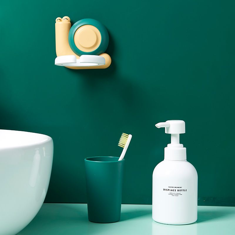 Children's toothbrush holder, non-perforated toothbrush storage rack, cartoon cute toothbrush holder, wall-mounted bathroom washbasin cup holder 44Z71E details Picture