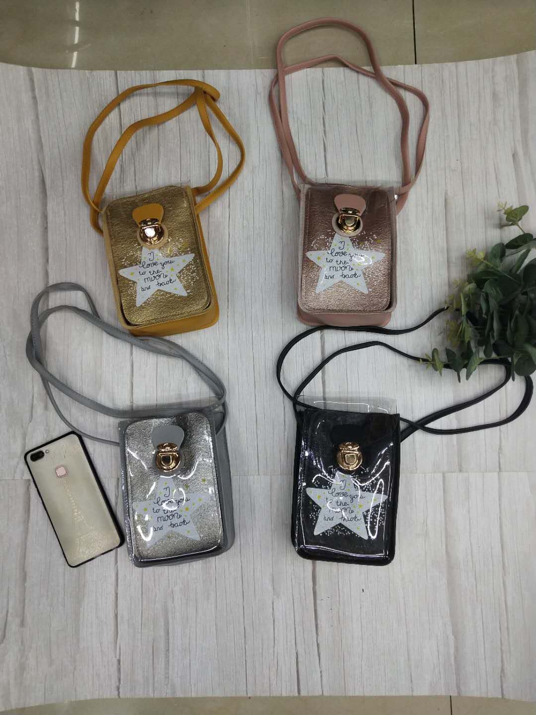 Two-piece mobile phone bag, portable bag, exquisite crossbody bag