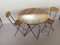方桌圆桌折叠桌椅，各种尺寸各种颜色桌子椅子，餐桌椅木头桌椅产品图