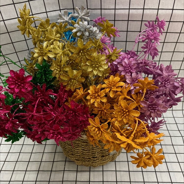 12 branches and 24 heads of small crabapple blossoms detail image 1