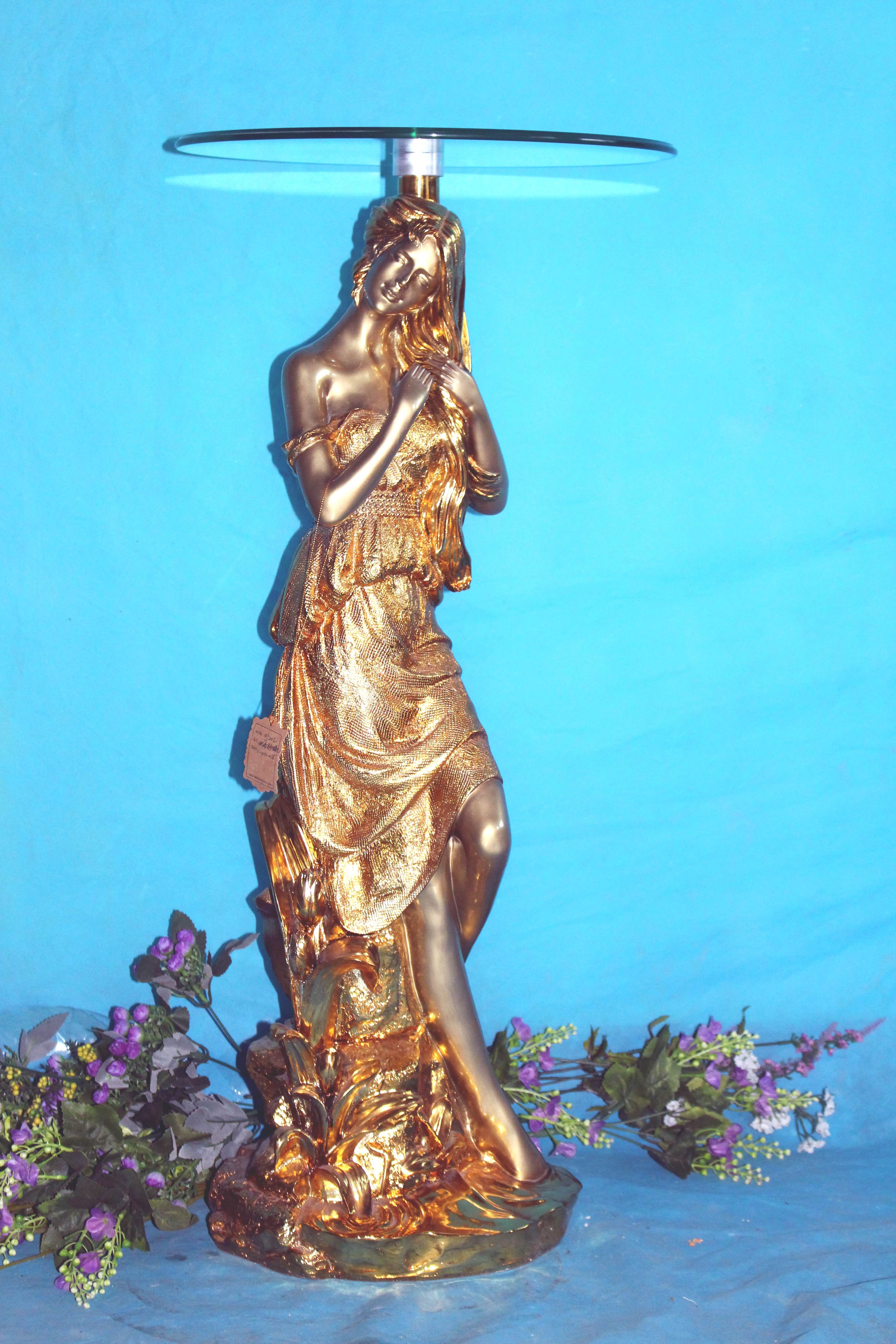 European-style living room floor-standing ornaments, gilded home decorations and home handicrafts detail image 1