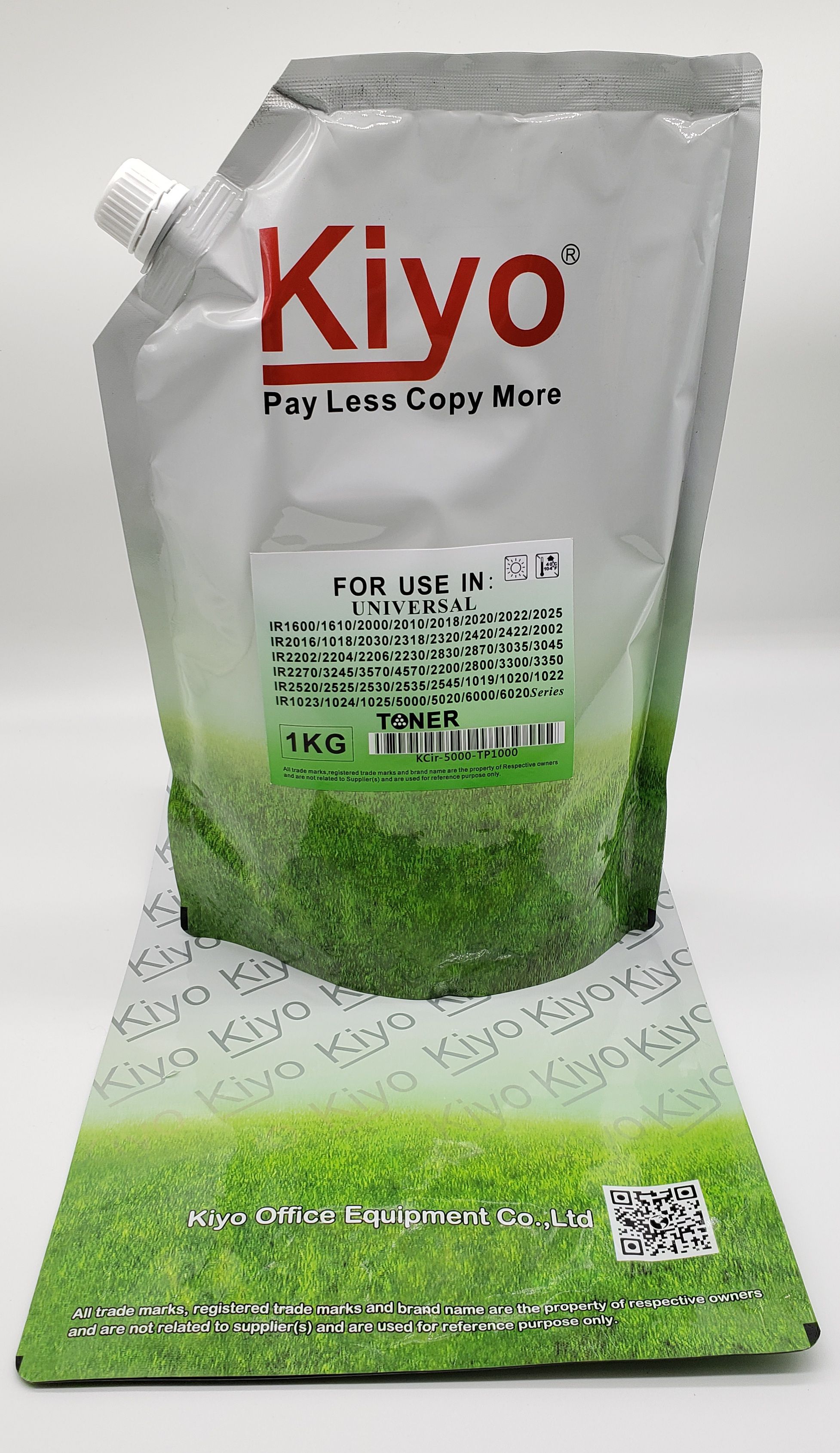 KIYO IR5000 Universal Refill Toner For Canon Photocopier -1kg/bag full figure
