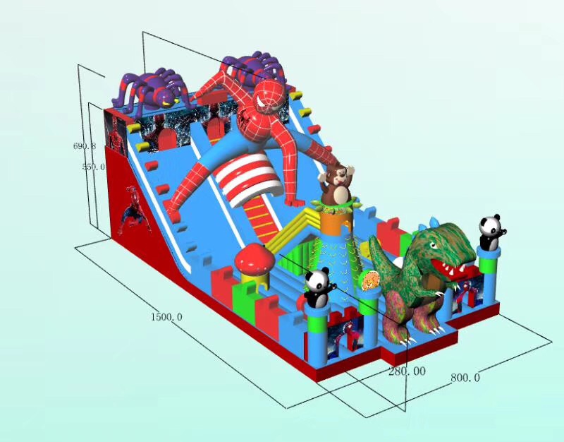 Inflatable castle Rabbit Slide Park Specification image