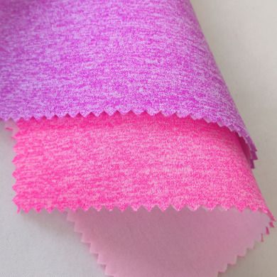 Cationic air layer polyester-ammonia elastic fabric 3D interlaced two-color space layer shoe material, clothing and luggage knitted fabric