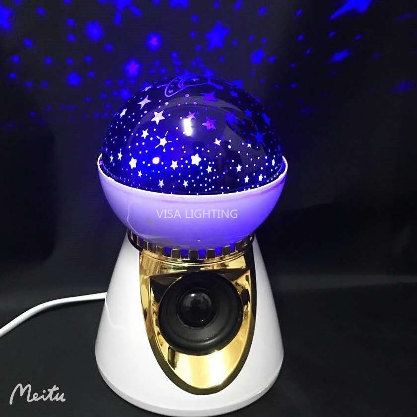 Amazon's best-selling small ball starry sky projection lamp, rotating USB ocean projector, birthday gift, night light