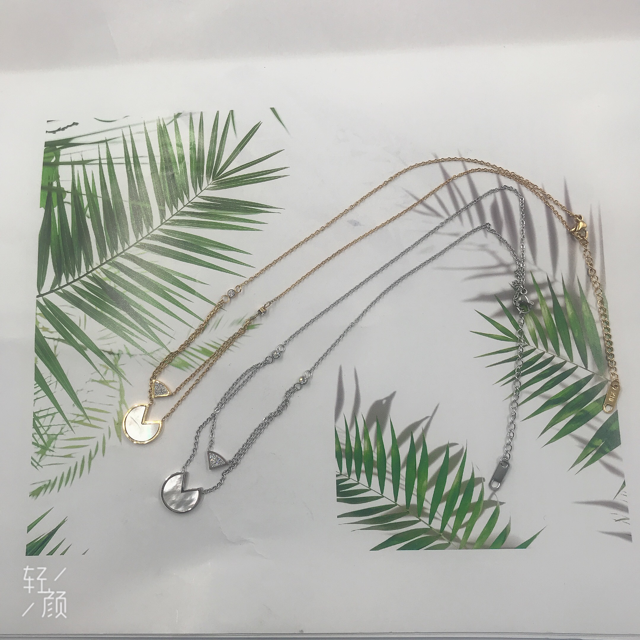 钛钢不锈钢经典项链锁骨链颈链毛衣链流行服饰百搭款产品图