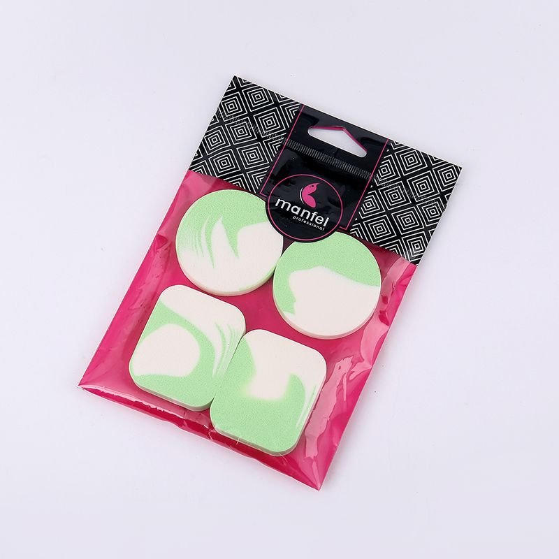 New BB cream puff, foundation cotton pad, round concealer, dry and wet dual-purpose makeup tool, 4 pieces, latex for wholesale