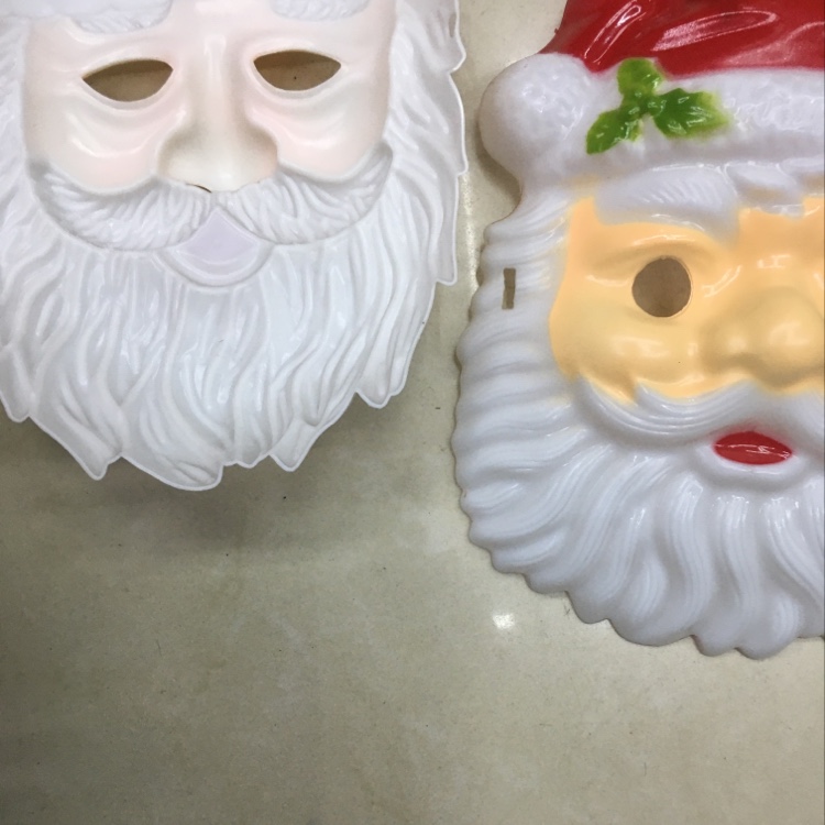 注塑面具儿童面具圣诞老人面具圣诞面具派对舞会面具细节图