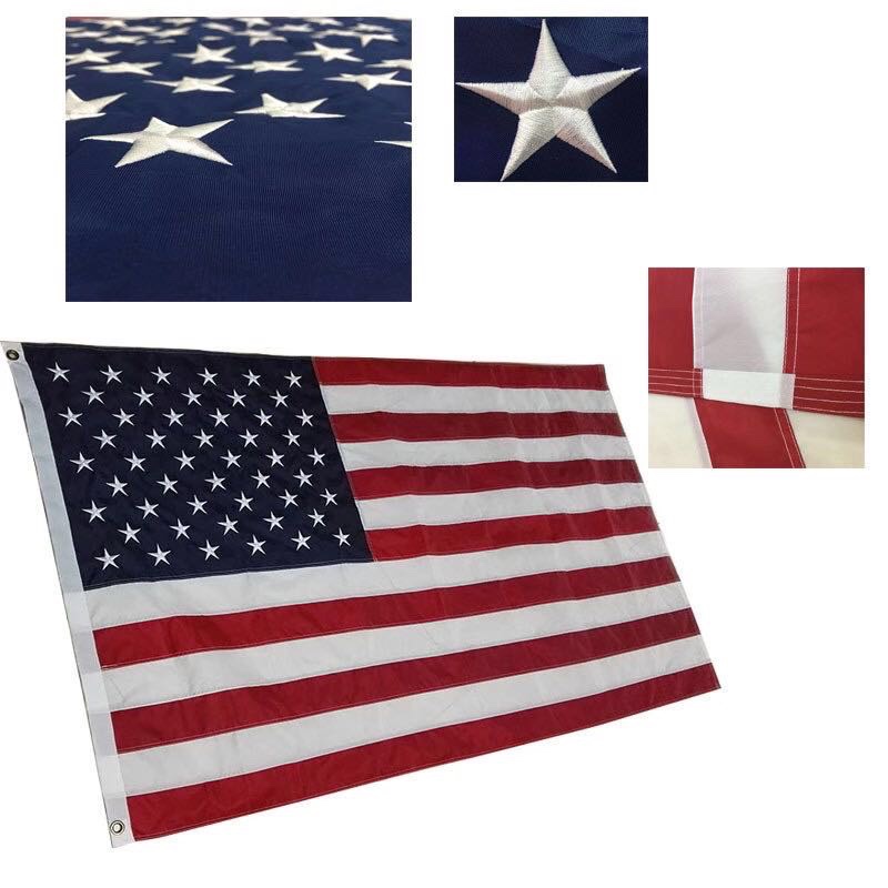 美国刺绣国定做尺寸3*5 英寸牛津布 防水详情图2