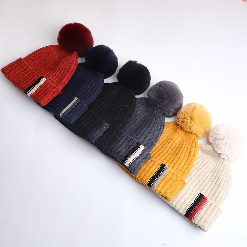 MAO MAO Hat Industry's elastic mohair men's knitted cap, new winter woolen cap details Picture