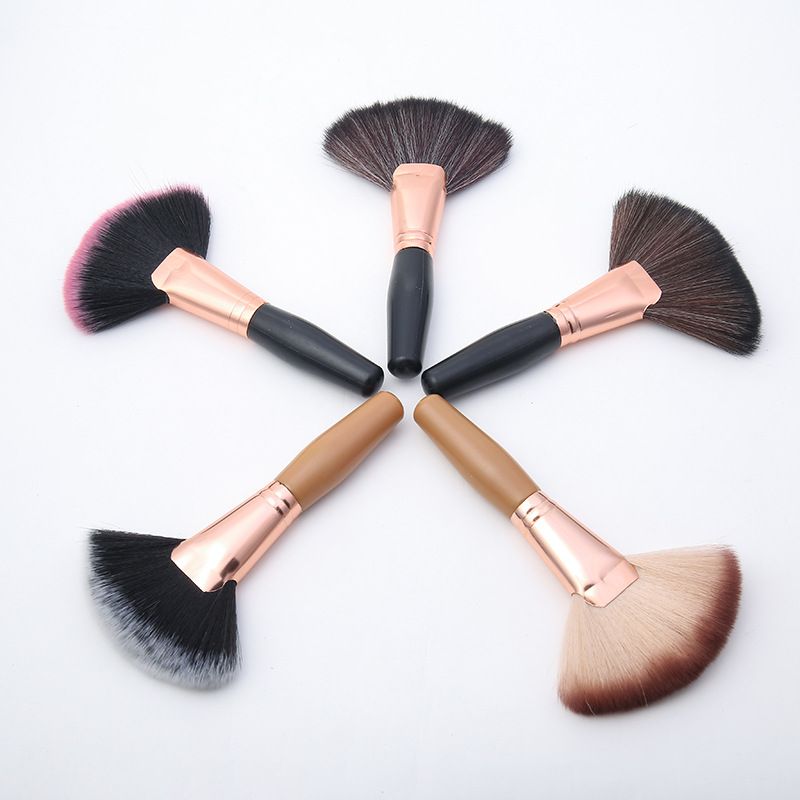Factory direct sales of beauty tools: makeup brushes, setting makeup, contouring powder brushes, blush brushes, artificial fiber soft bristle brushes details Picture