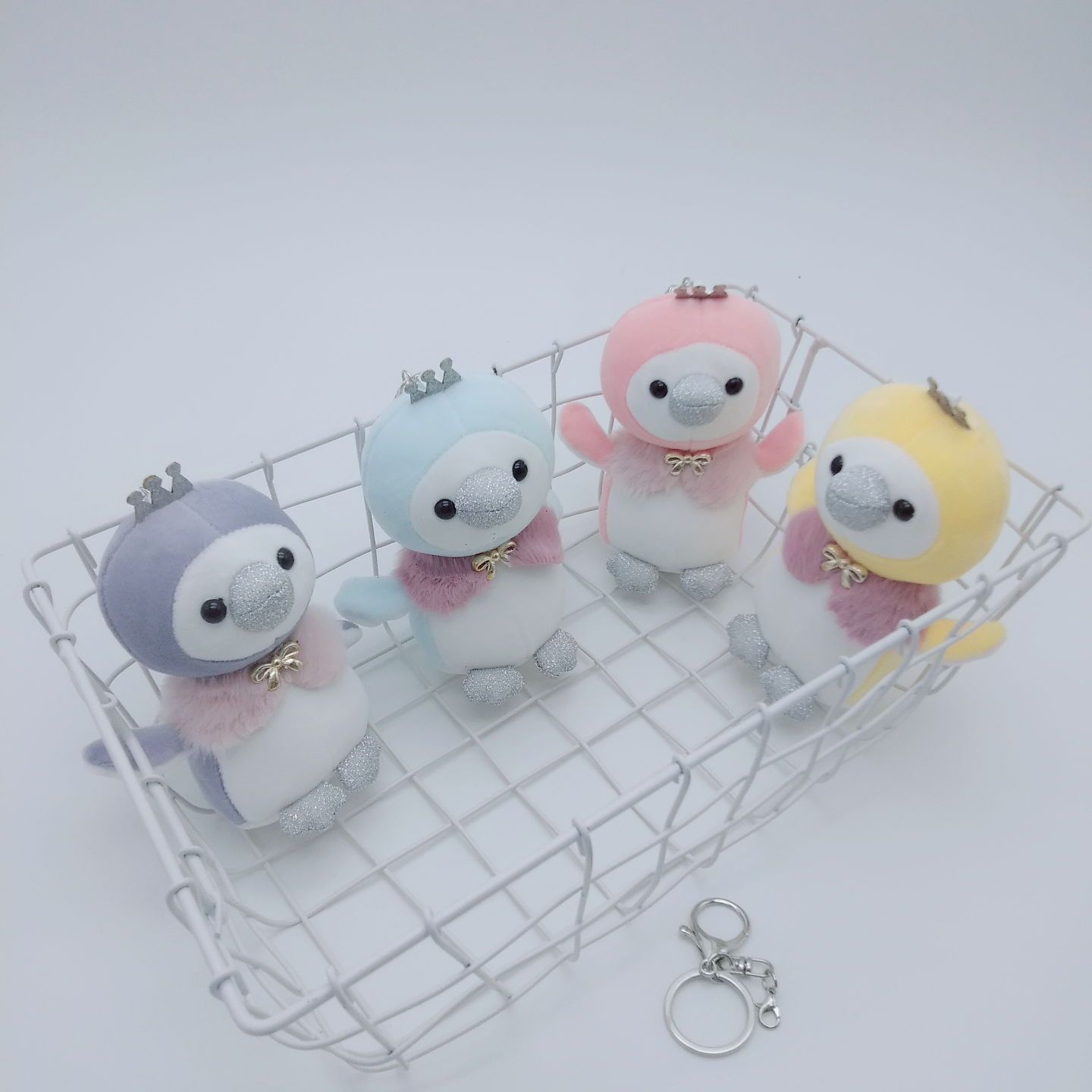 Penguin doll plush keychain into a small penguin grab machine doll doll bag toy pendant decorative gift