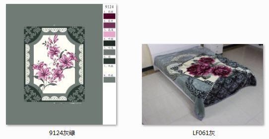 厂家批发毛毯绒毯尺寸可定制花色10灰绿