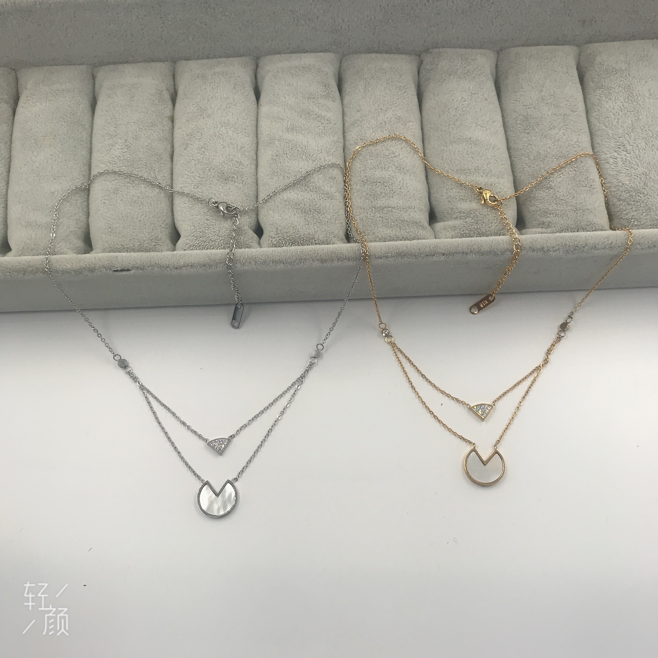 钛钢不锈钢经典项链锁骨链颈链毛衣链流行服饰百搭款详情图11