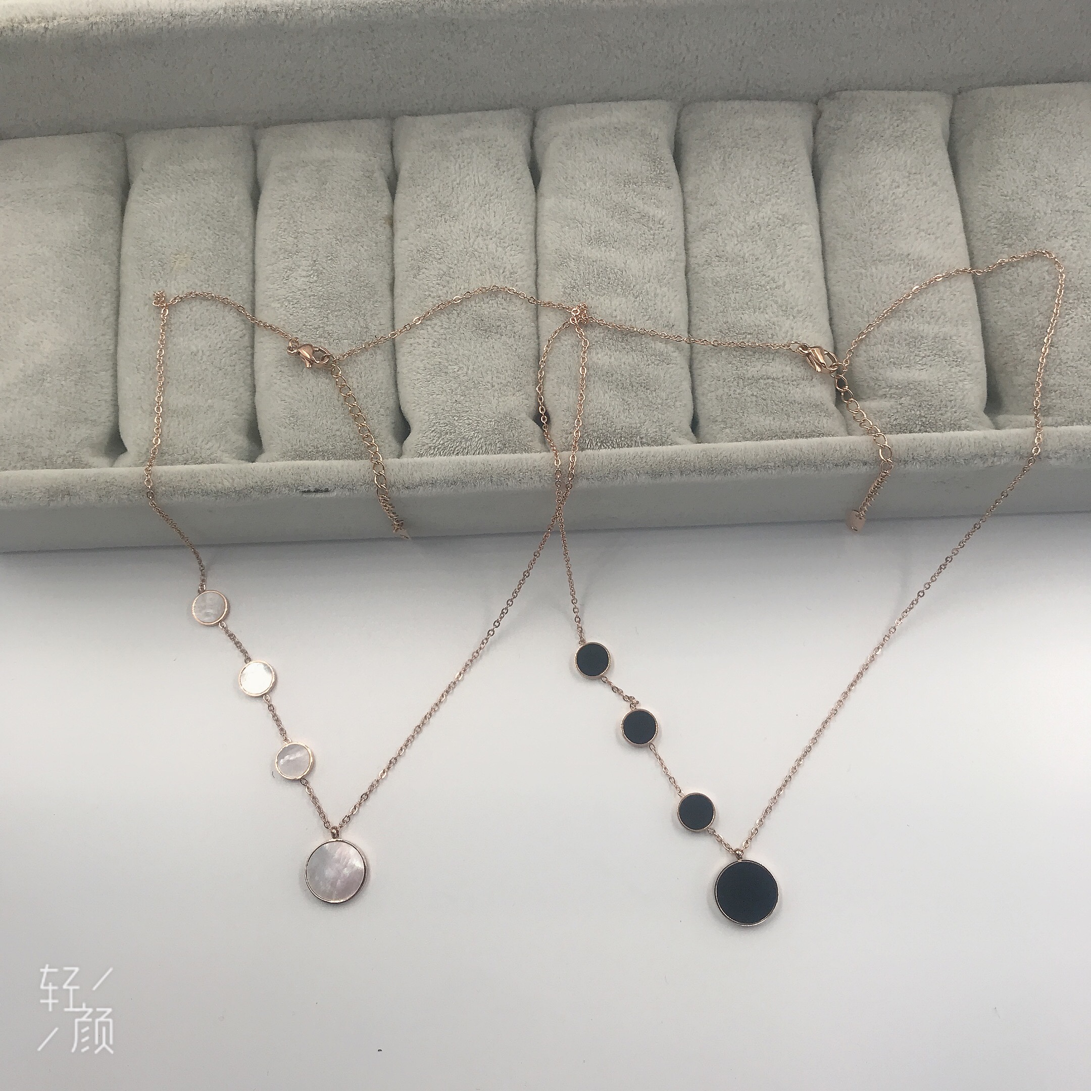 钛钢不锈钢经典项链颈链毛衣链流行服饰百搭款详情图1