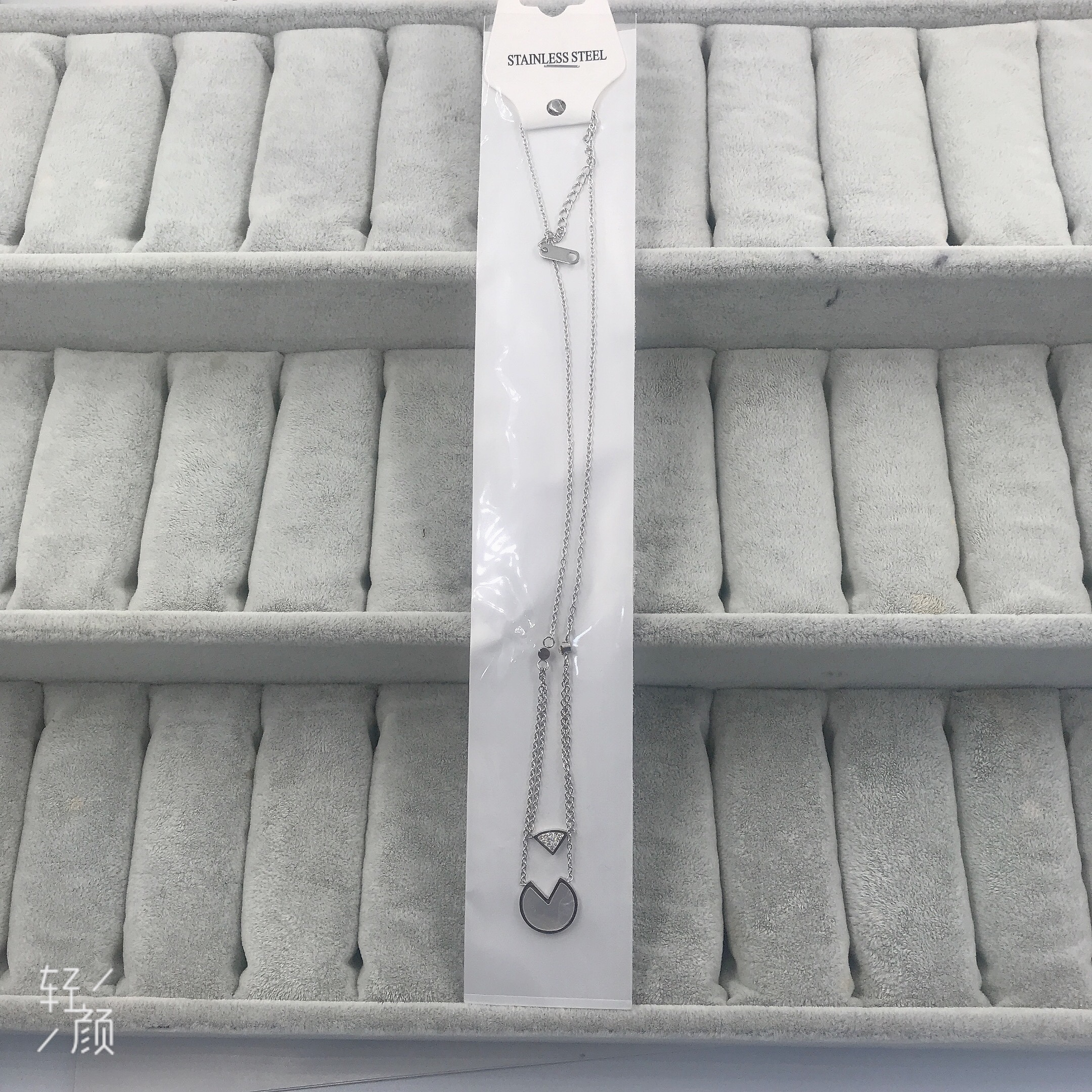 钛钢不锈钢经典项链锁骨链颈链毛衣链流行服饰百搭款详情图4