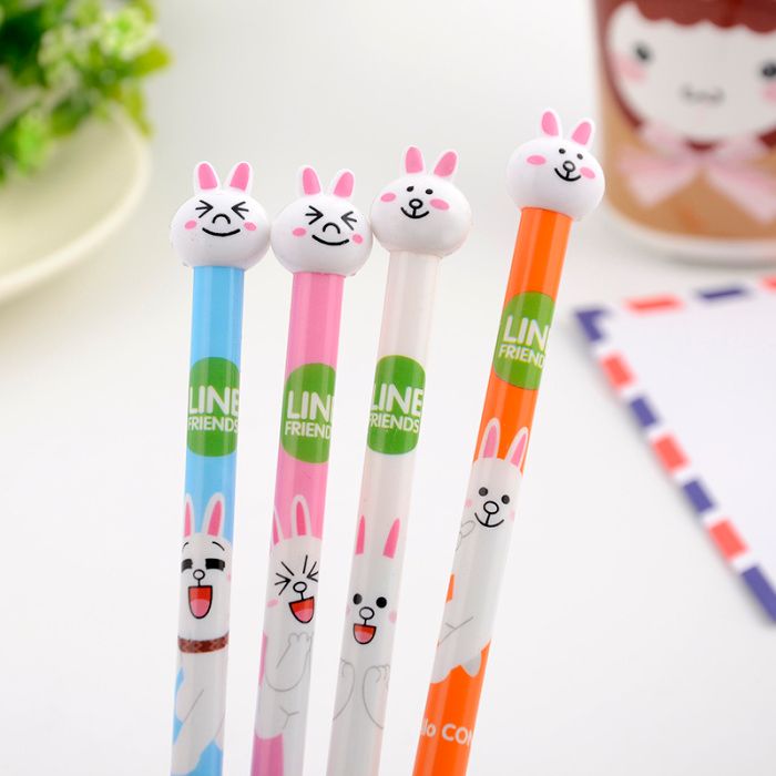 Creative stationery Cute Bunny emoji Cute Bunny Paper Neutral pen Creative Ink Pen signature pen