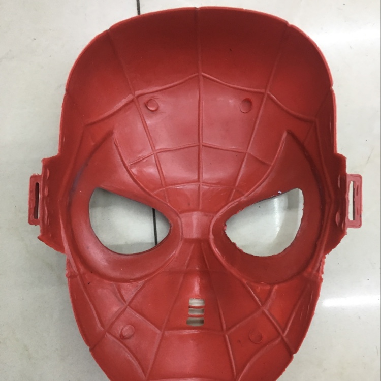 注塑面具蜘蛛侠面具超人面具派对舞会面具细节图