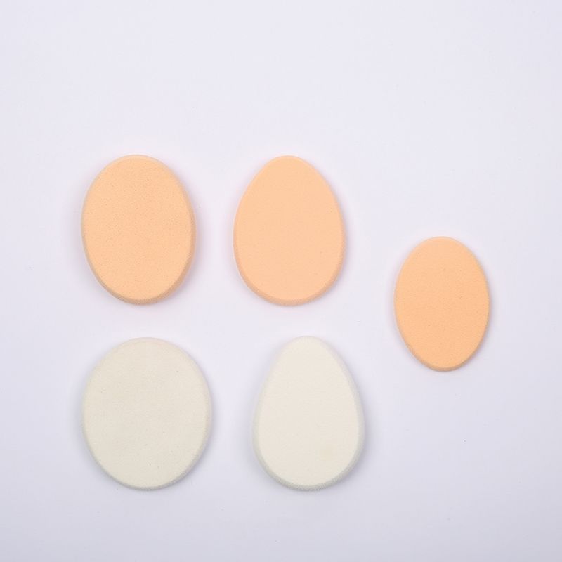 New oval-shaped powder puff latex single-pack dry powder puff makeup and beauty tools factory direct sales details Picture