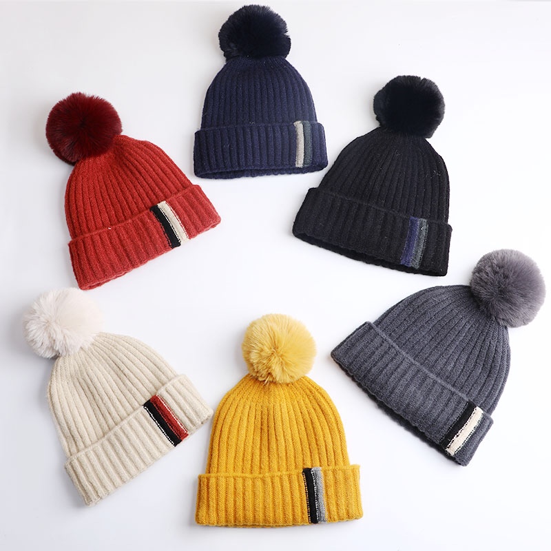 MAO MAO Hat Industry's elastic mohair men's knitted cap, new winter woolen cap Specification image