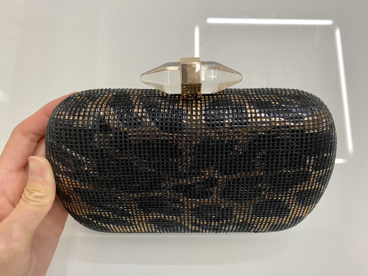 Bag in hand Evening bag dinner bag banquet bag leopard print bag glass bag tin box bag thumbnail