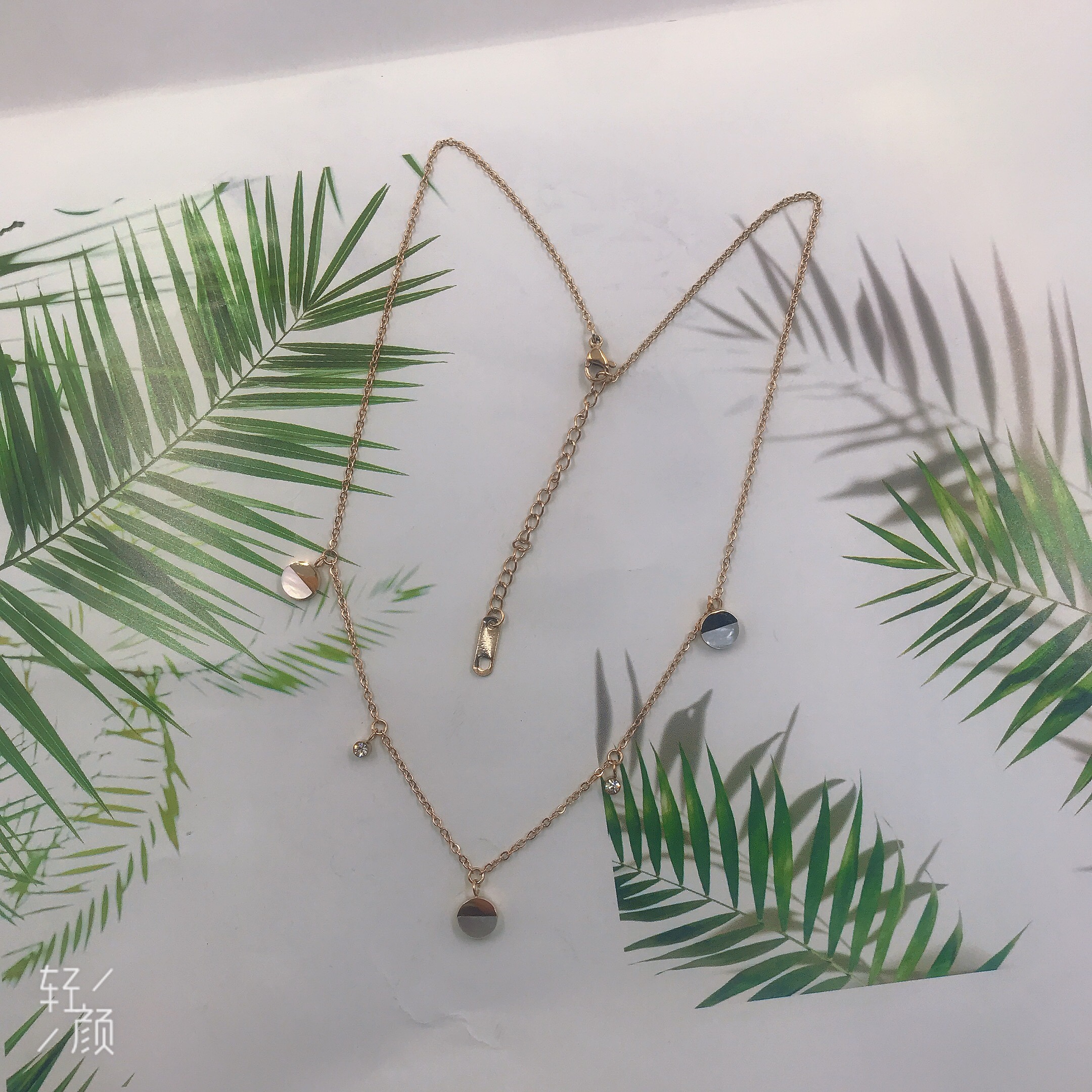 钛钢不锈钢经典项链锁骨链颈链毛衣链流行服饰百搭款详情图19