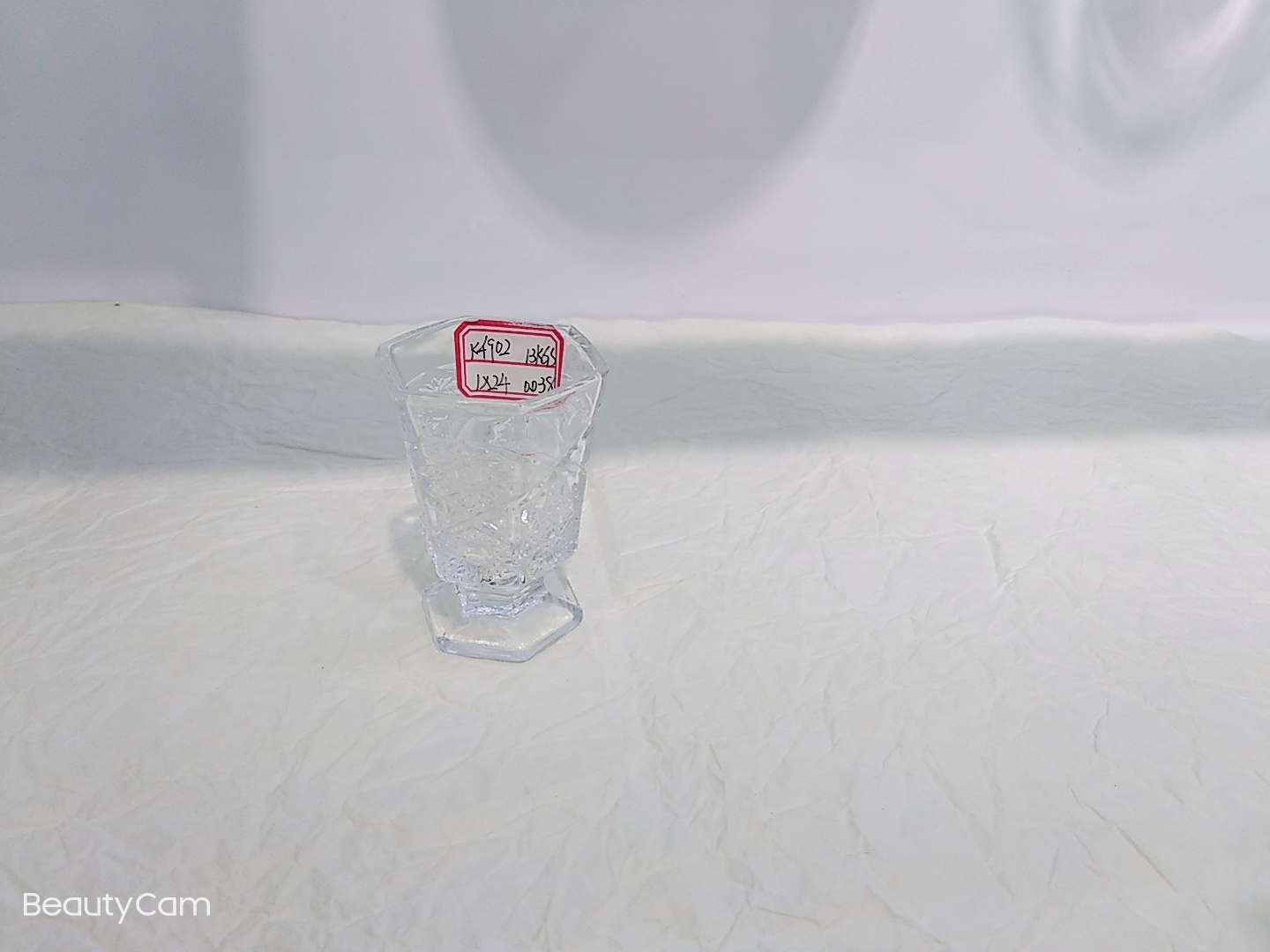 多边形刻花小酒杯k4902