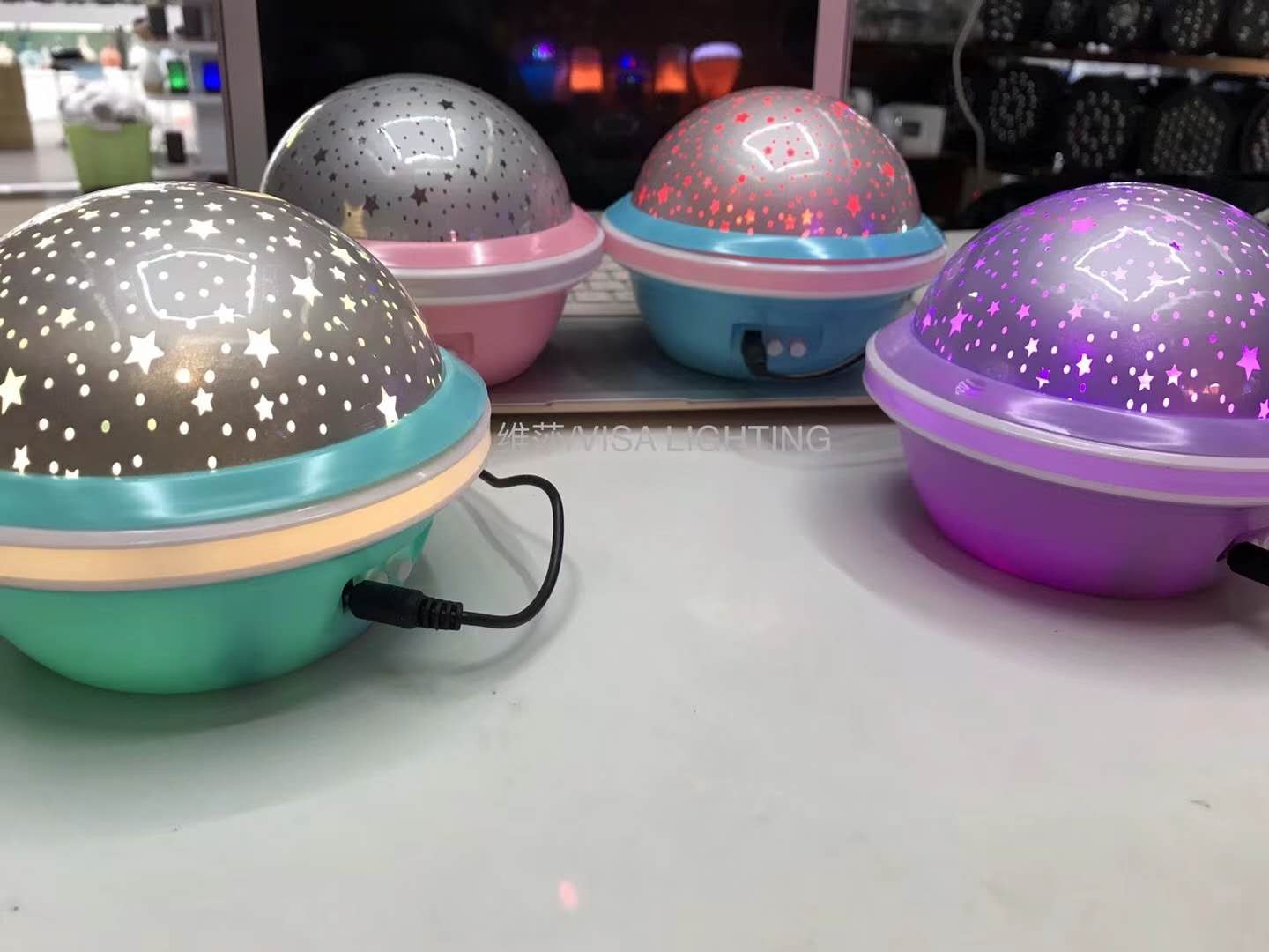 Romantic starry sky light, projection light, colorful bedroom desk lamp, starry sky projection light, night light detail image 1