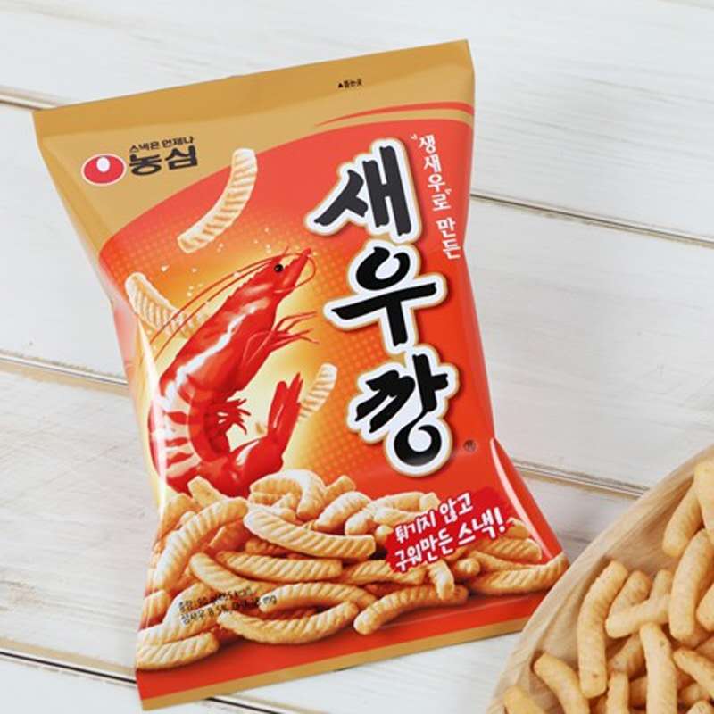 农心大袋鲜虾条膨化