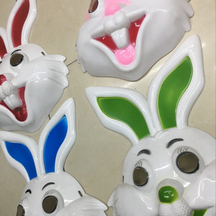 注塑面具儿童面具可爱面具小兔子面具产品图