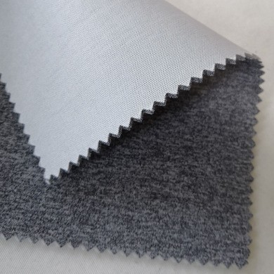 Cationic air layer polyester-ammonia elastic fabric 3D interlaced two-color space layer shoe material, clothing and luggage knitted fabric detail image 3