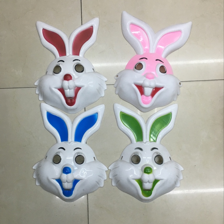 注塑面具儿童面具可爱面具小兔子面具图