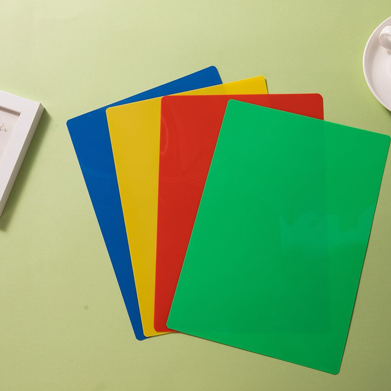 12开50丝彩色光面垫板学生考试用品办公用品