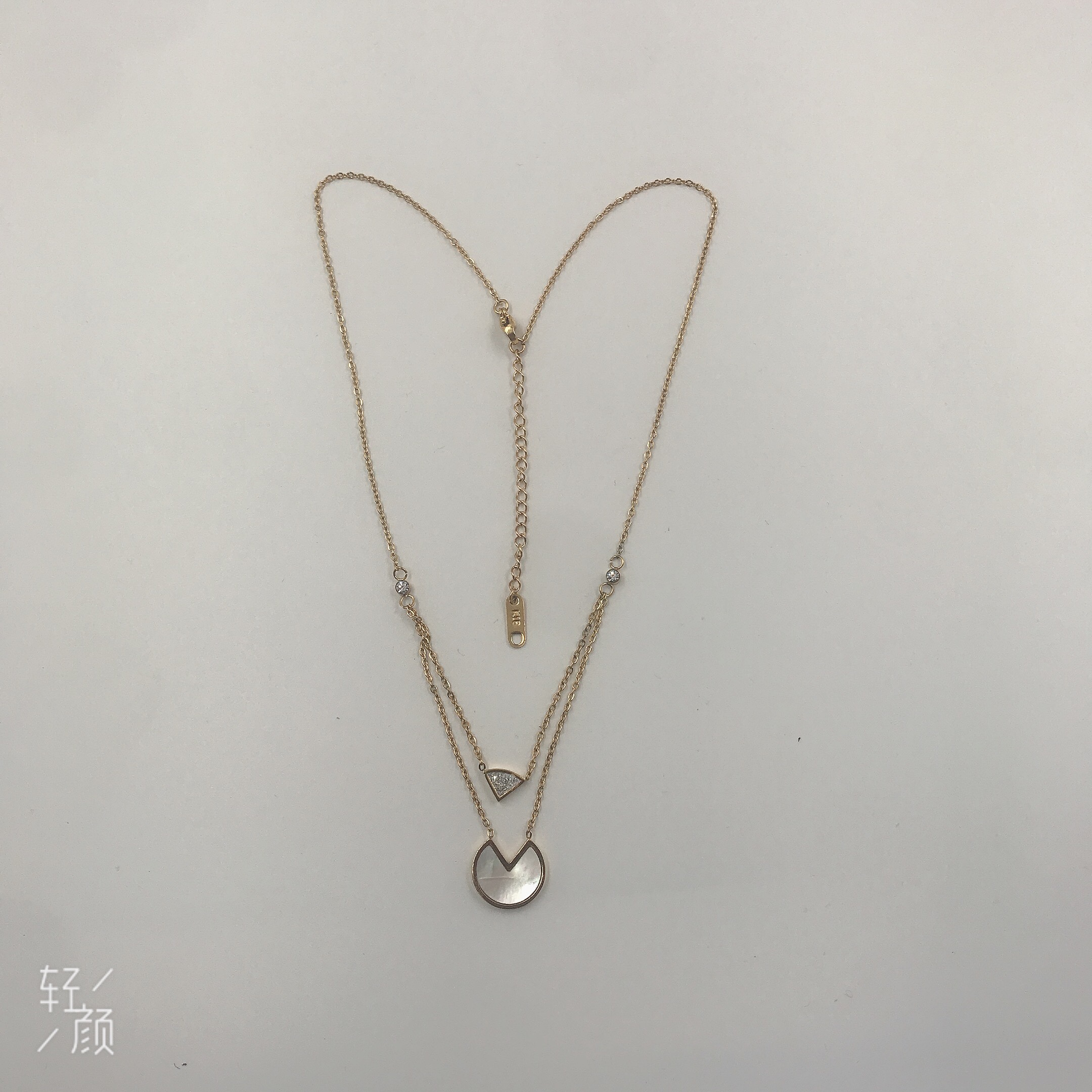 钛钢不锈钢经典项链锁骨链颈链毛衣链流行服饰百搭款详情图6