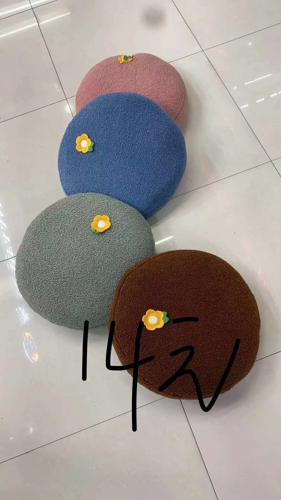 Office Home Circular Lovely Flower Cushion Chair Cushion Wholesale