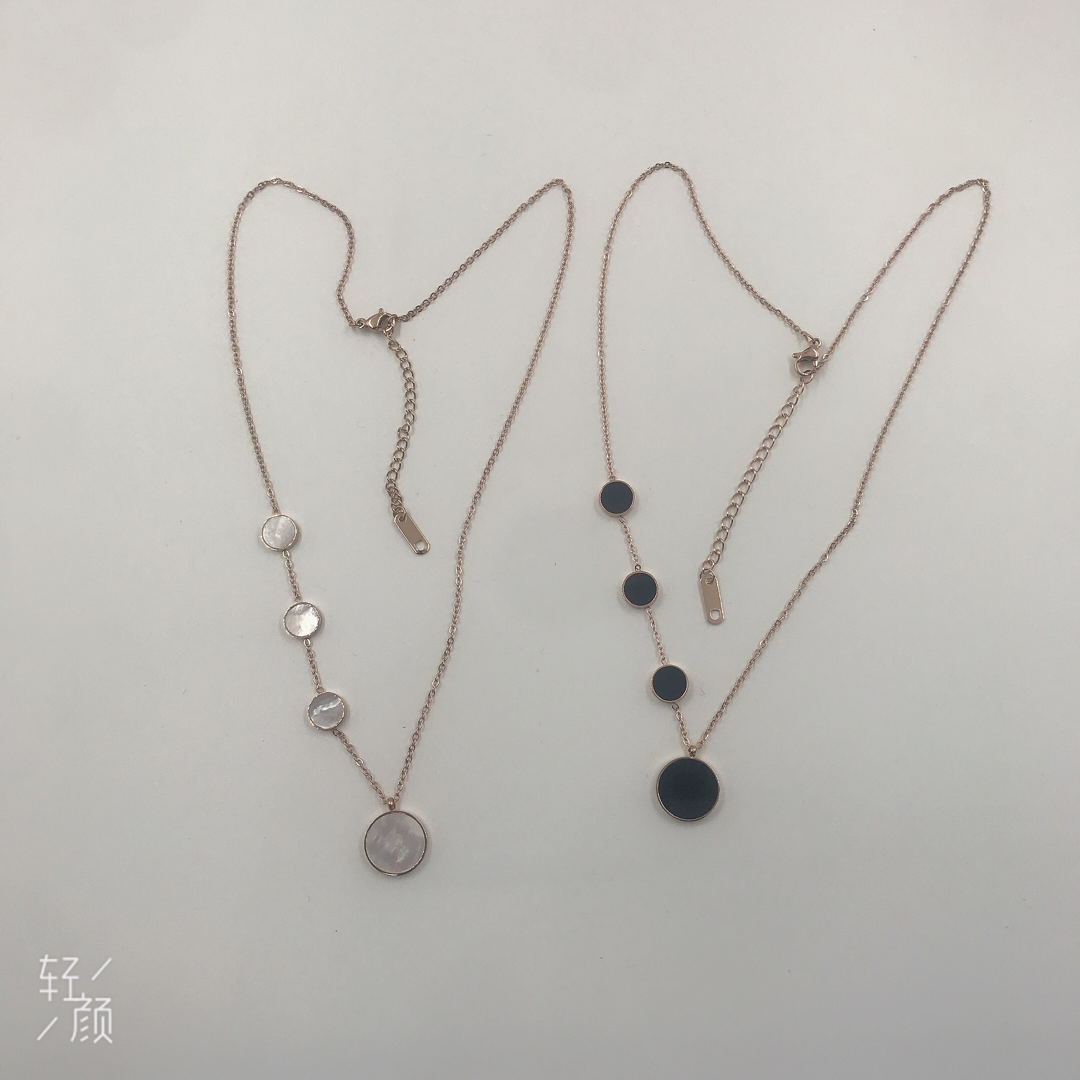 钛钢不锈钢经典项链颈链毛衣链流行服饰百搭款详情图6