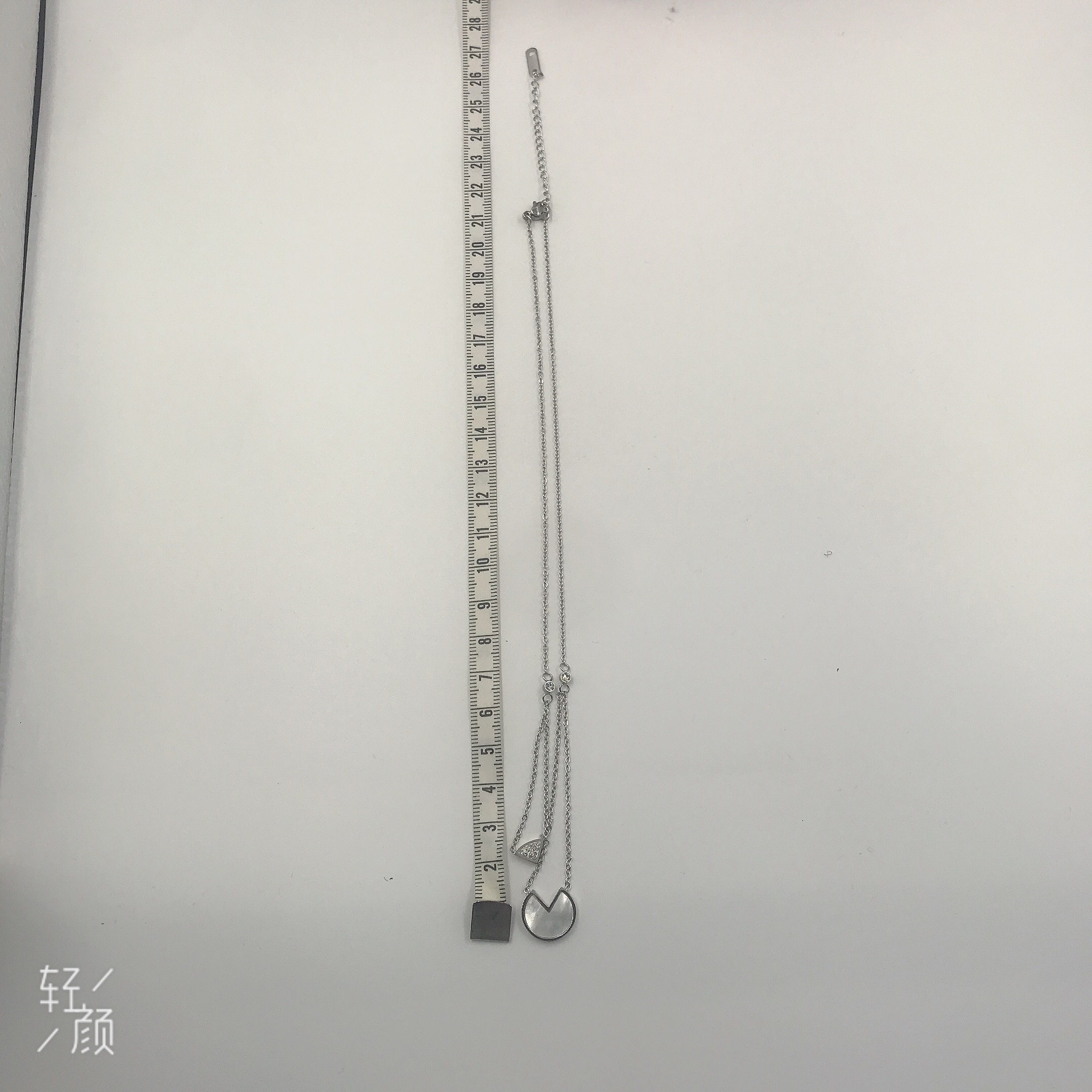 钛钢不锈钢经典项链锁骨链颈链毛衣链流行服饰百搭款详情图8