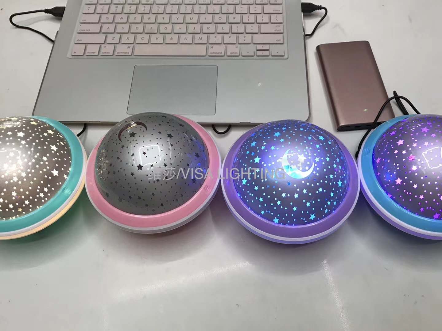 Romantic starry sky light, projection light, colorful bedroom desk lamp, starry sky projection light, night light