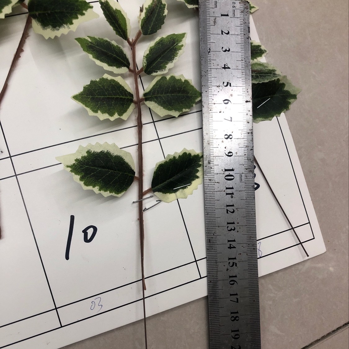 Christmas Leaf No. 10 details Picture